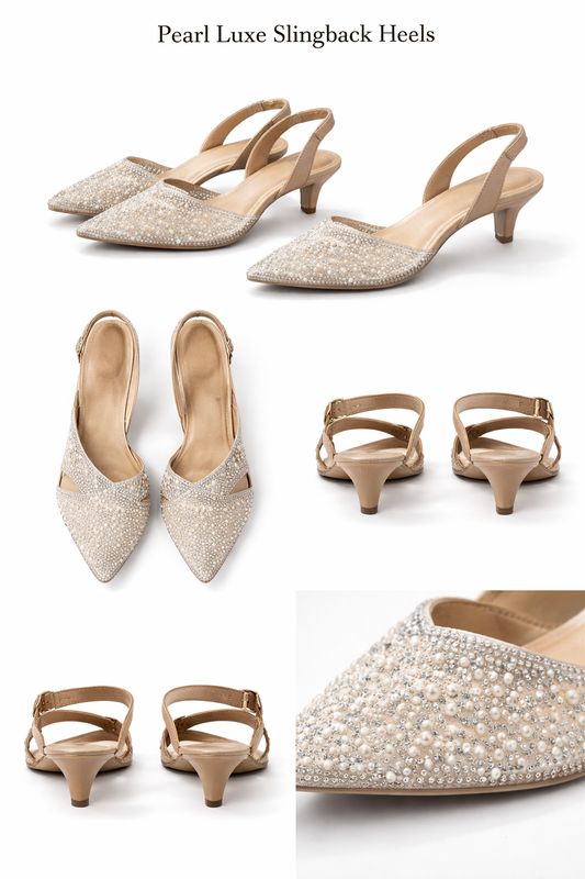 Luxury Lillia Crystal Slingback Pumps